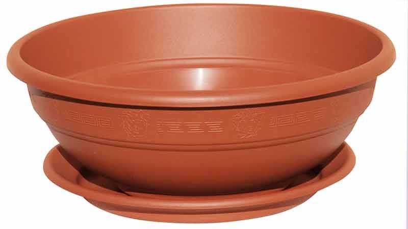ciotola andromeda con sottovaso - vaso da coltivazione